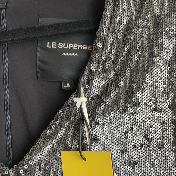 Le Superbe | Giorgios Metallic Dress W Fea… - Picture 6 of 9